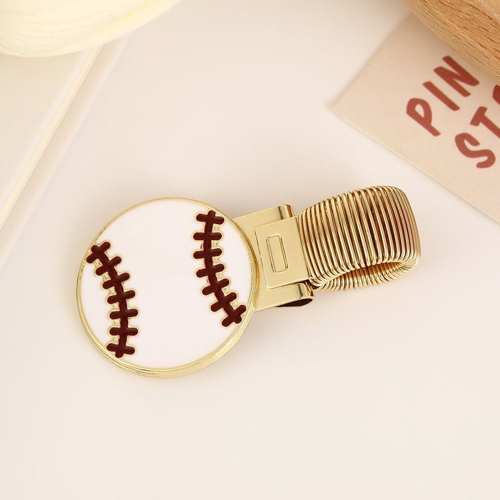 Sports Equipment In School - ที่ใส่ปากกาโลหะสร้างสรรค์ ลายการ์ตูน อุปกรณ์กีฬา ซีรีส์คลิปหนีบปากกา คลิปหนีบสมุด อุปกรณ์การเรียน