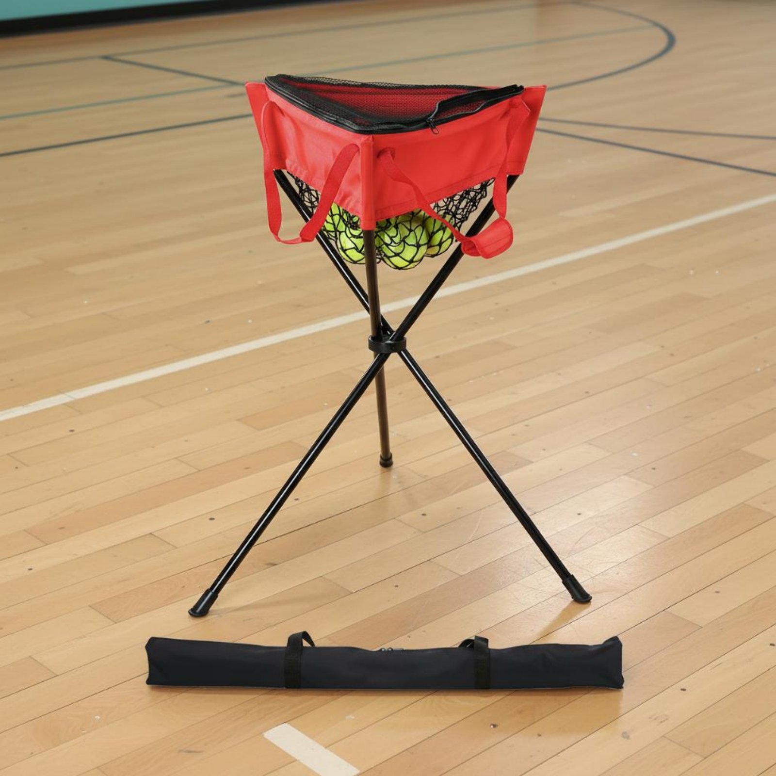 Sports Equipment For Training - ที่ใส่ลูกบอลแบบมีซิป ที่ใส่ลูกบอลแบบมีซิปปิด อุปกรณ์กีฬา พับเก็บได้ ใช้งานได้ยาวนานสำหรับการฝึกซ้อม