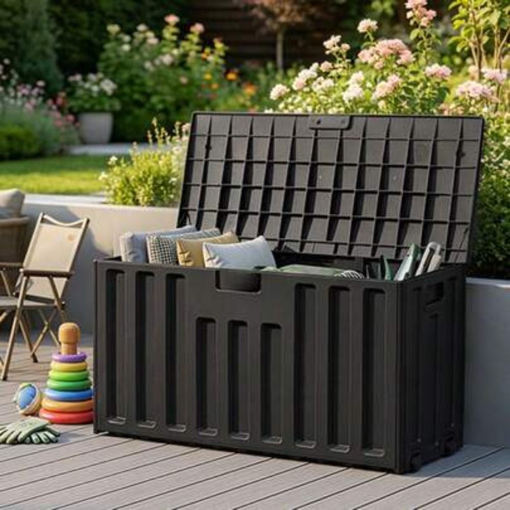 กล่องเก็บของกลางแจ้งความจุขนาด - Sports Equipment Outdoor Storage บทวิจารณ์และราคา