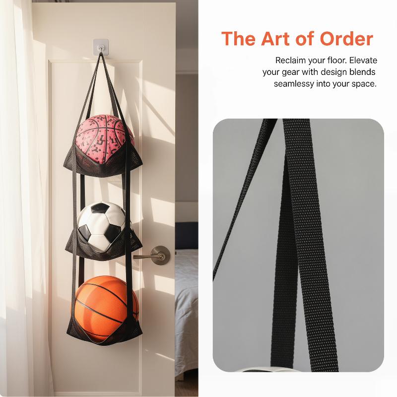 ถุงตาข่ายเก็บบาสเก็ตบอลแบบติดผ - Sports Equipment In School บทวิจารณ์และราคา