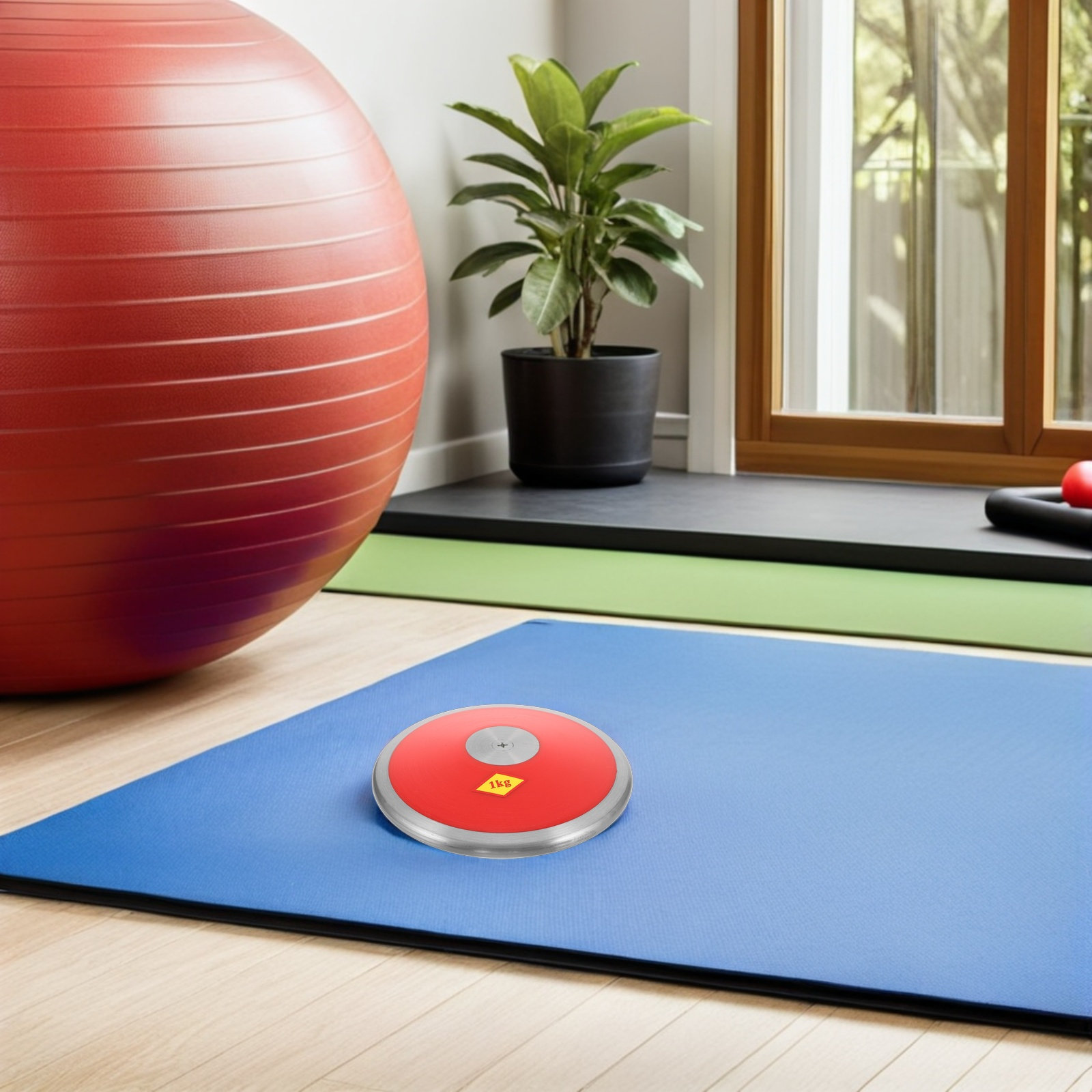 จานกรีฑาไนลอน น้ำหนัก 1 กิโลกร - Sports Equipment For Training บทวิจารณ์และราคา