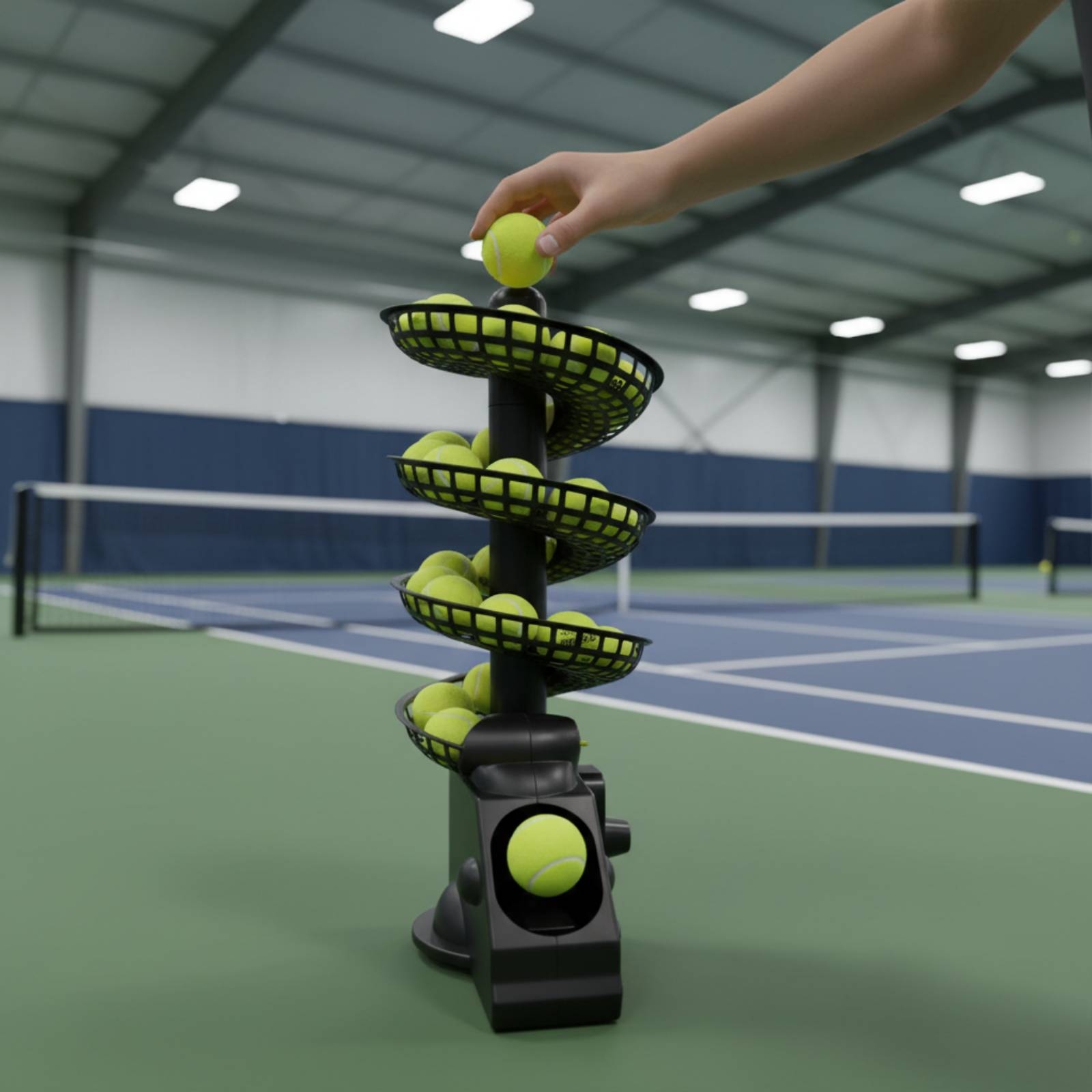 เครื่องยิงลูกเทนนิสแบบพกพา ปรั - Sports Equipment For Training บทวิจารณ์และราคา